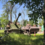Widok dwóch czołgów wśród zieleni..jpg