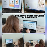 Dziewczynki wykonują zadania graficzne na laptopach.jpg