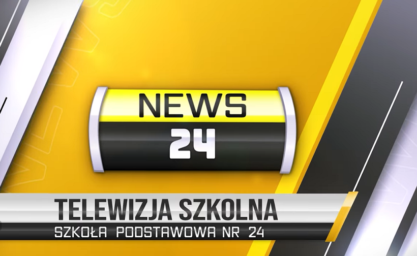 Żółto-czarne logo z napisem TV NEWS 24.PNG
