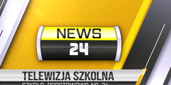 Żółto-czarne logo z napisem TV NEWS 24.PNG