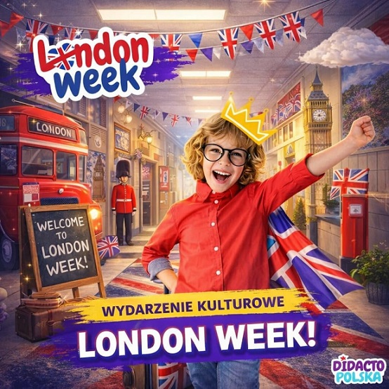 Chłopiec na plakacie przebrany w pelerynę reklamuje kulturę Londynu.jpeg